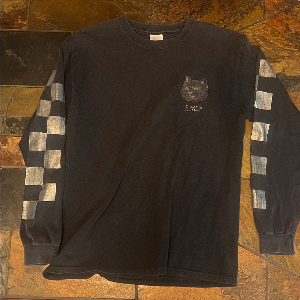 Ripndip Black Shirt with Cat Graphic